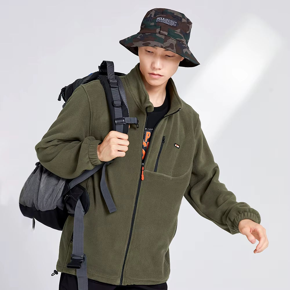 Warm Fleece Hoodies Men Brand-Clothing Autumn Winter Zipper Sweatshirts Male Quality Men Clothing AJK902321